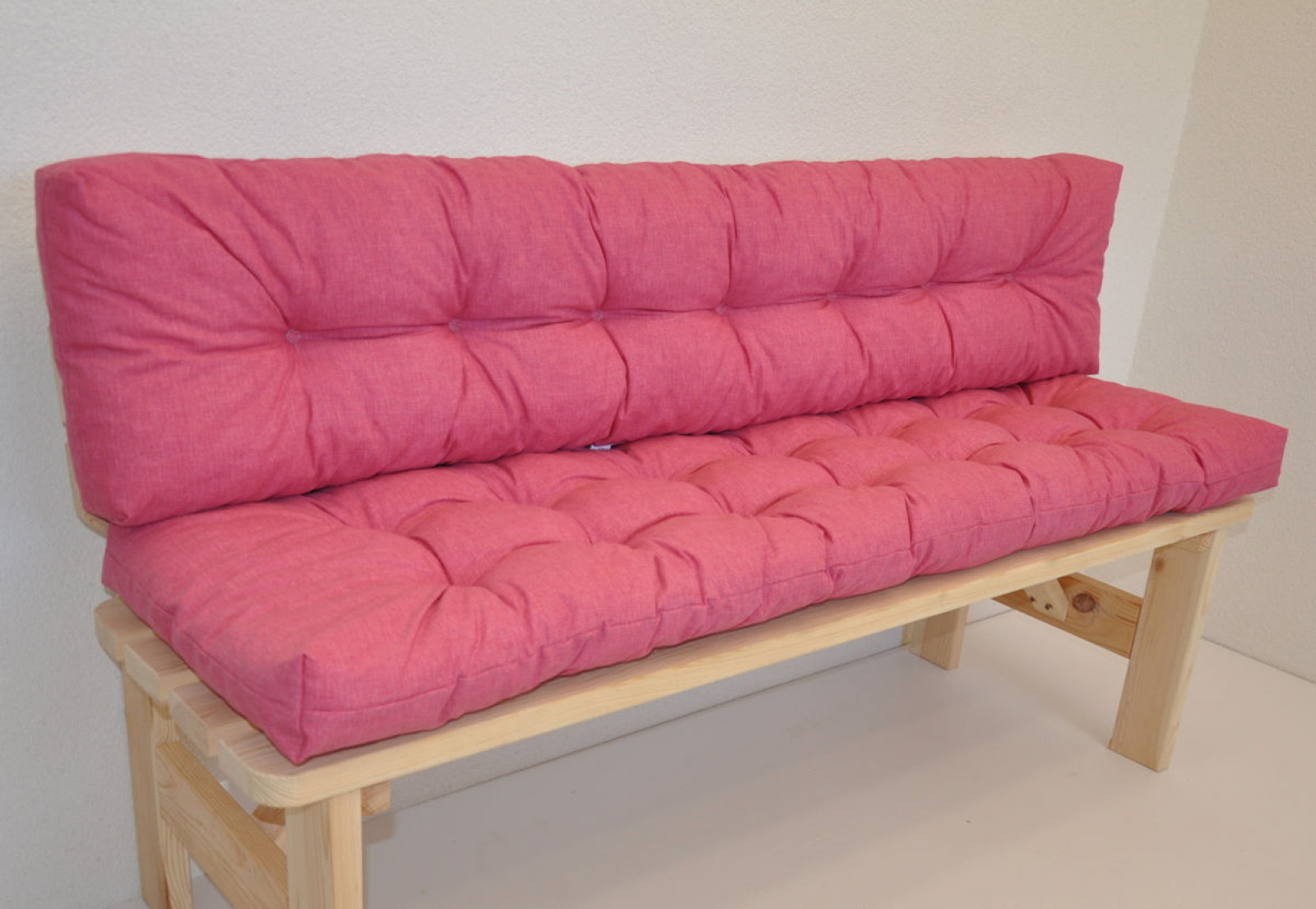 Premium Kissen / Polster für Gartenbank / Bankkissen 150 cm Color rosa antico (alt rosa)