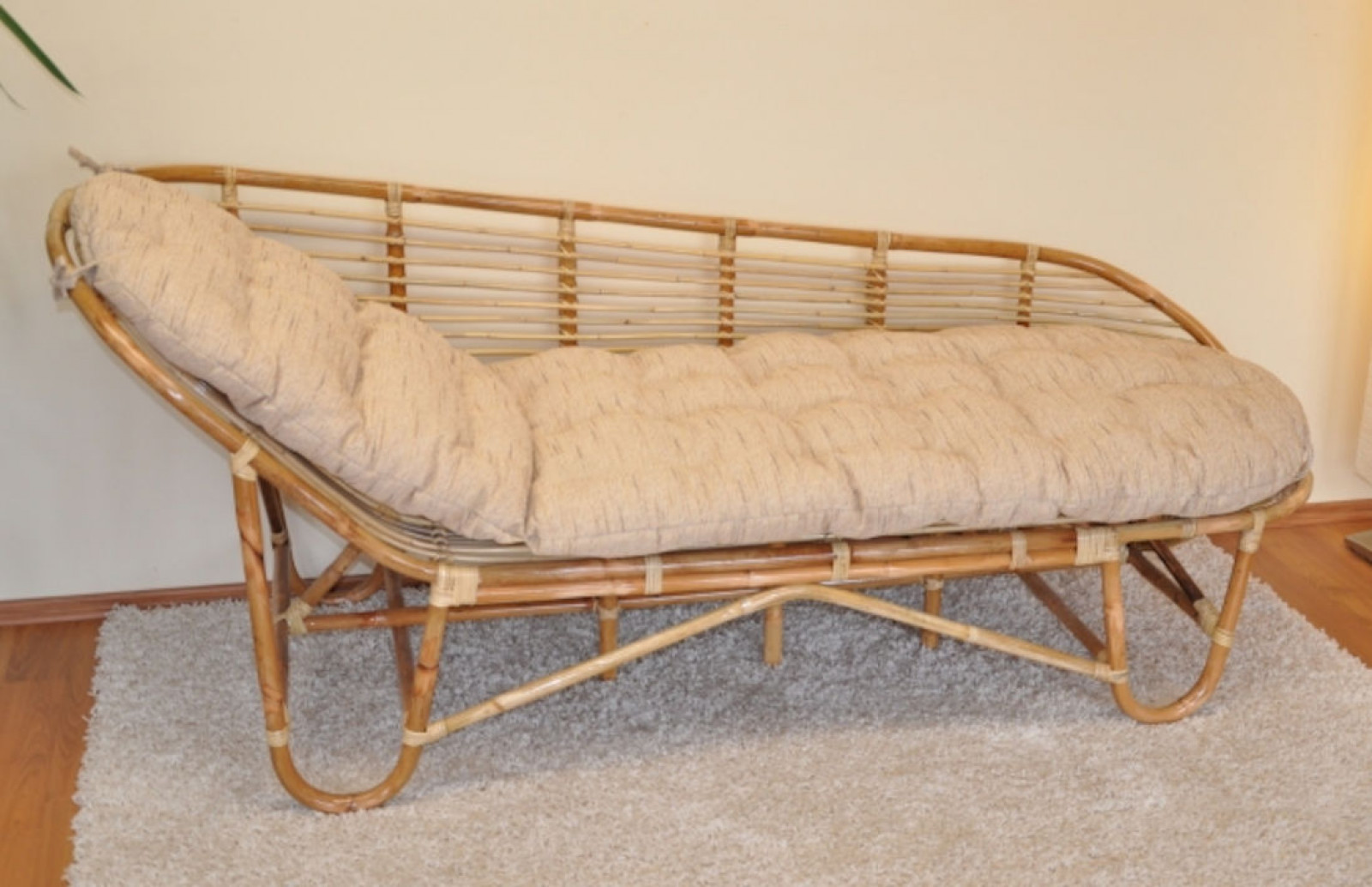 Rattan Liege, Rattanliege, Rattansofa, Rattan Pool Chair Ariana, Fb. Koobo Natur