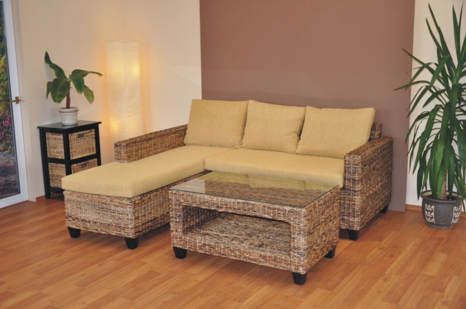 Rattansofa , Sitzgruppe Penang