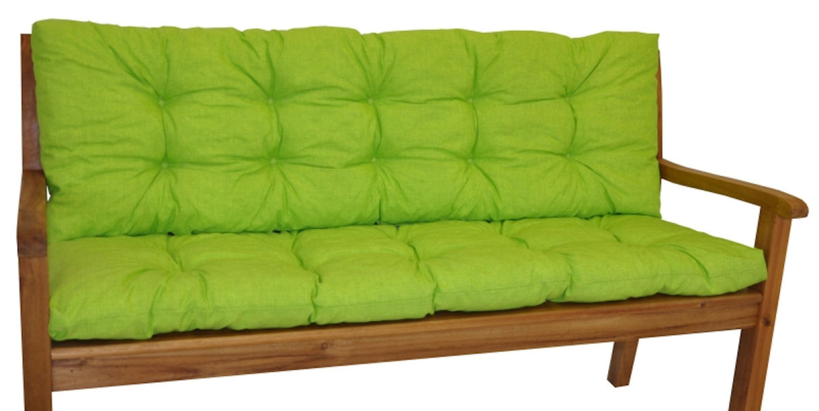 Kissen / Polster für Gartenbank / Bankkissen 120 cm hellgrün