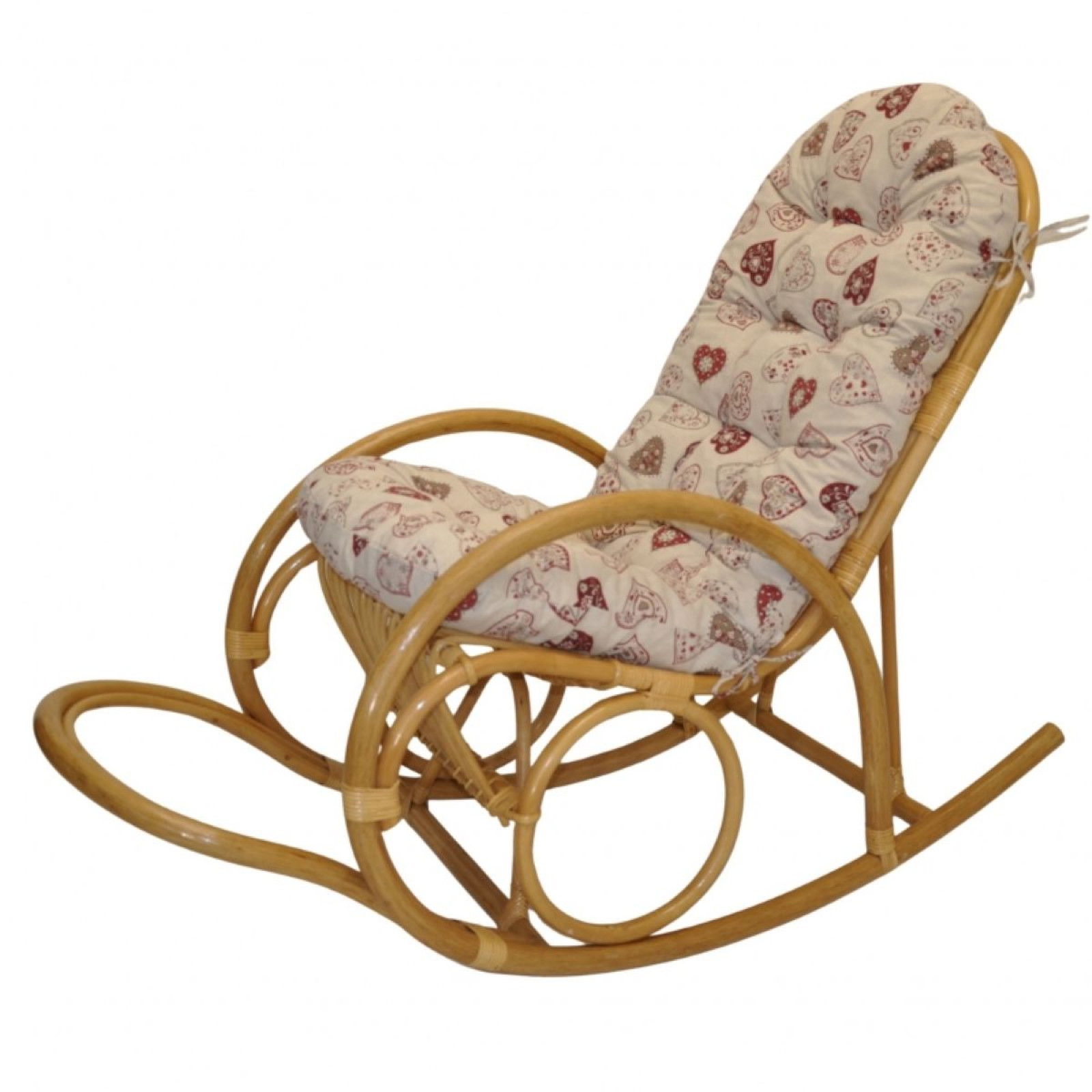 Rattan Schaukelstuhl Jenaira, Relexsessel Fb. honig