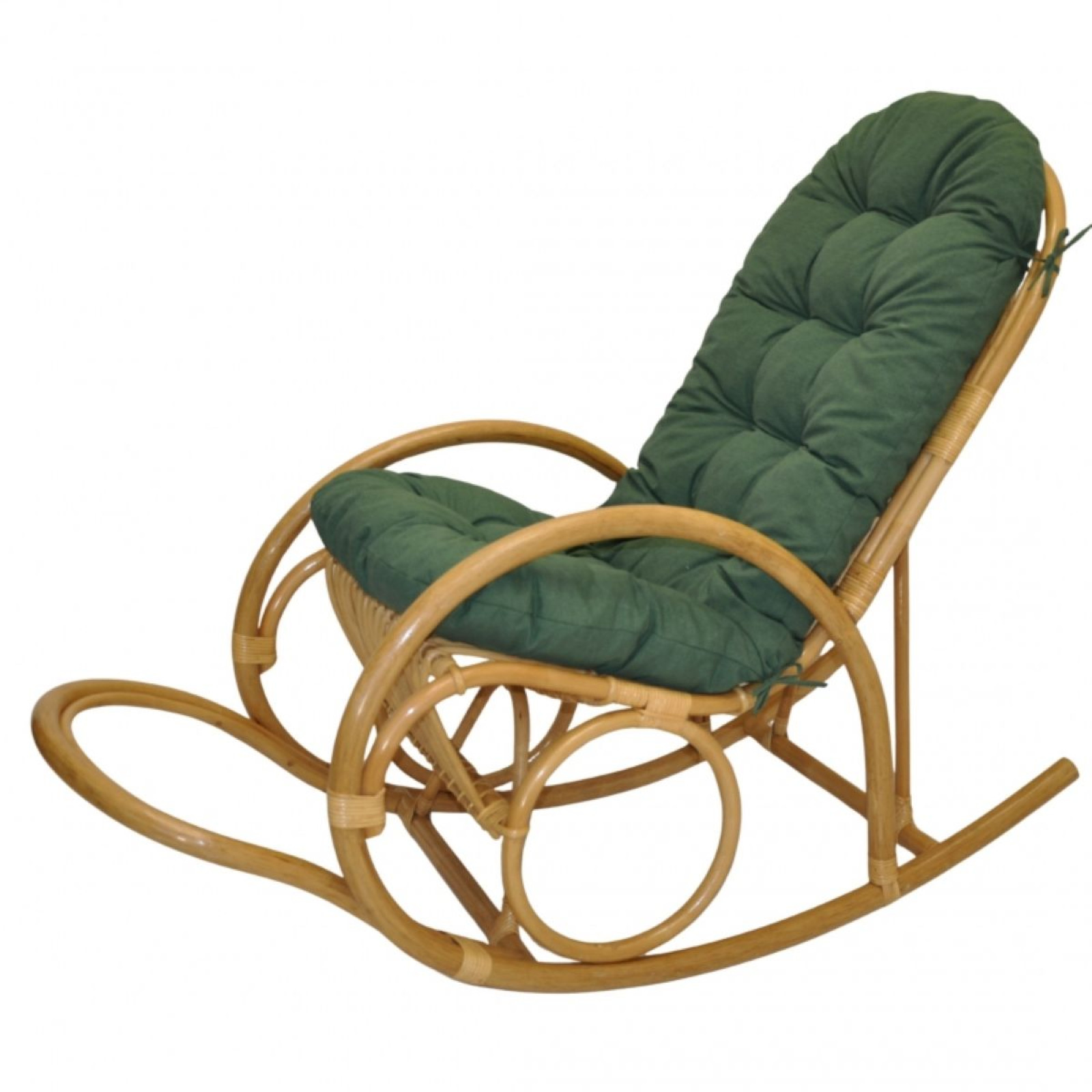 Rattan Schaukelstuhl Jenaira, Relexsessel Fb. honig