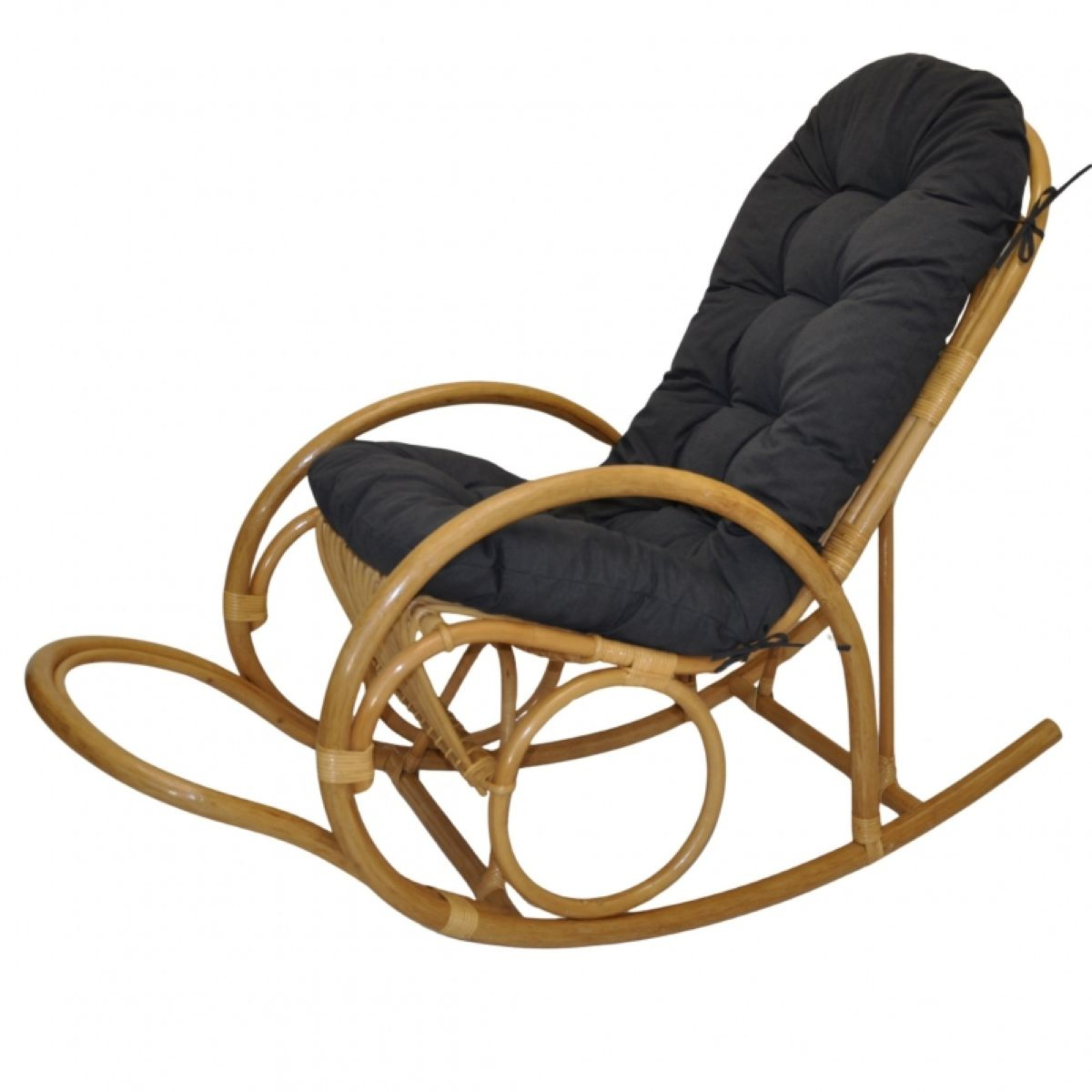 Rattan Schaukelstuhl Jenaira, Relexsessel Fb. honig