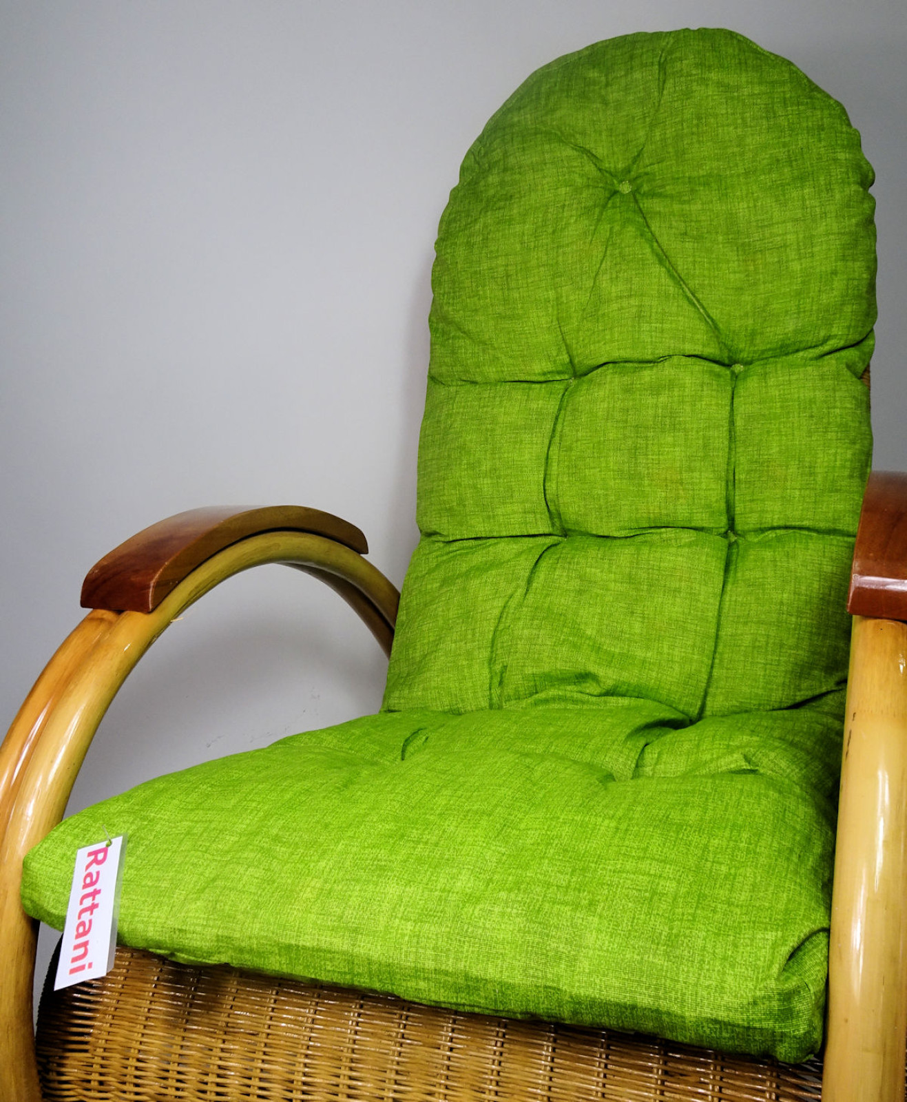 Rattani Auflage/Polster für Schaukelstuhl, Liegestuhl, Ersatzpolster Gr. 130 x 50 x 12 cm, Stoff Nuevo Loneta - Made in EU