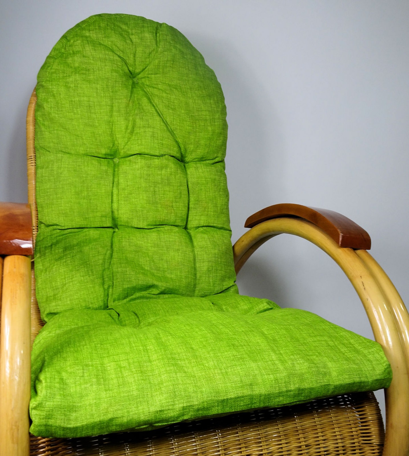 Rattani Auflage/Polster für Schaukelstuhl, Liegestuhl, Ersatzpolster Gr. 130 x 50 x 12 cm, Stoff Nuevo Loneta - Made in EU
