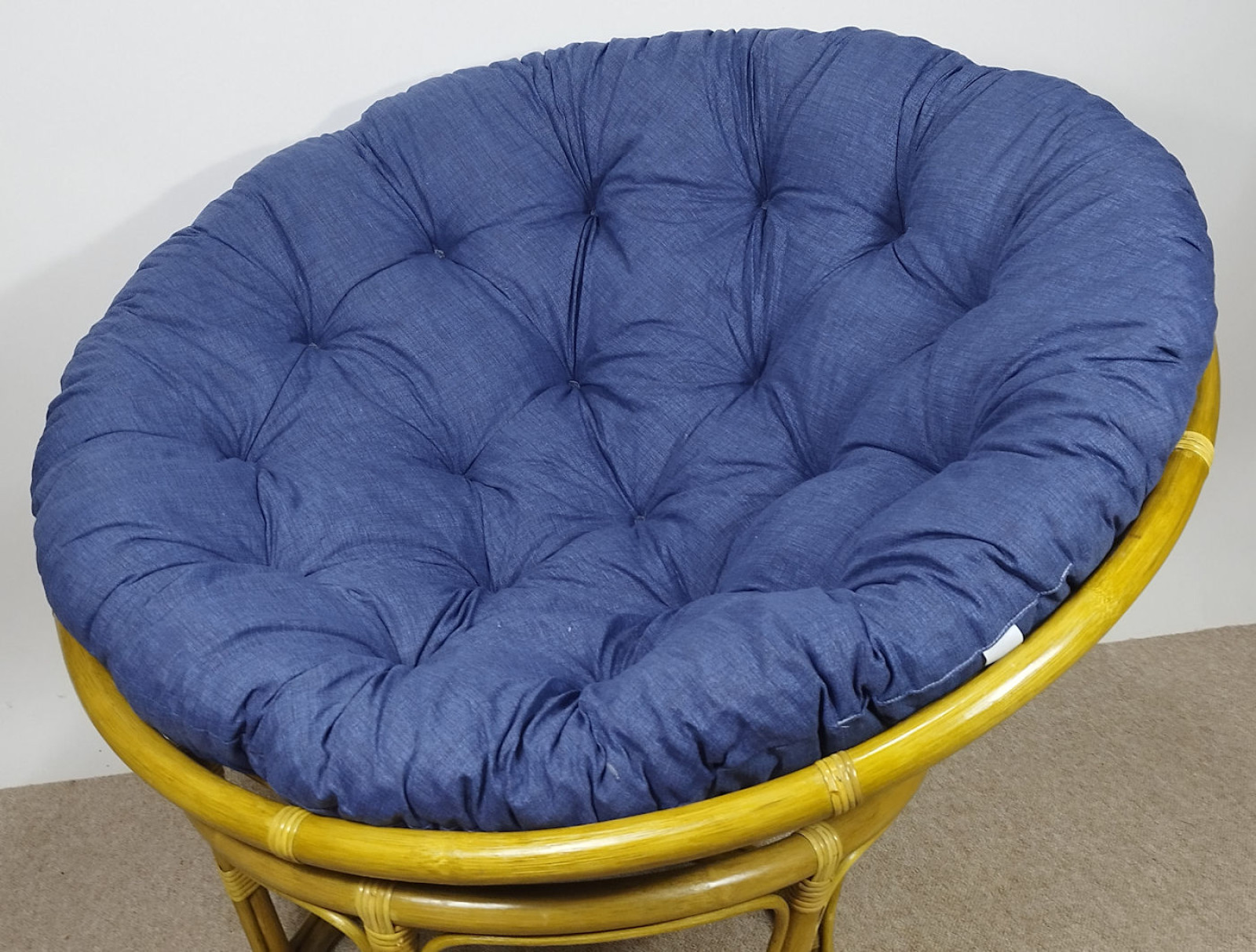 Polster / Kissen für Rattan Papasansessel Colore blue ( dunkel blau )