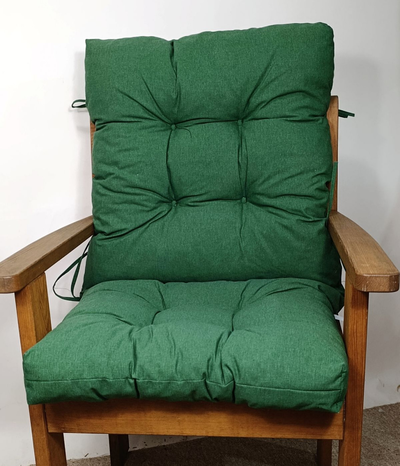 Polster Kissen Niedriglehner Auflage Sylvi Gr. 105 x 50 cm dunkelgrün