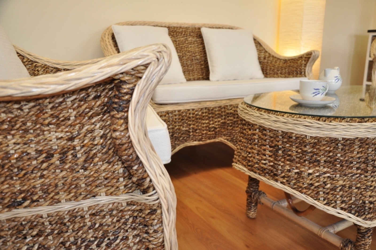 Rattani.de - Rattangarnitur / Rattangruppe Sestri Levante inkl. Polster