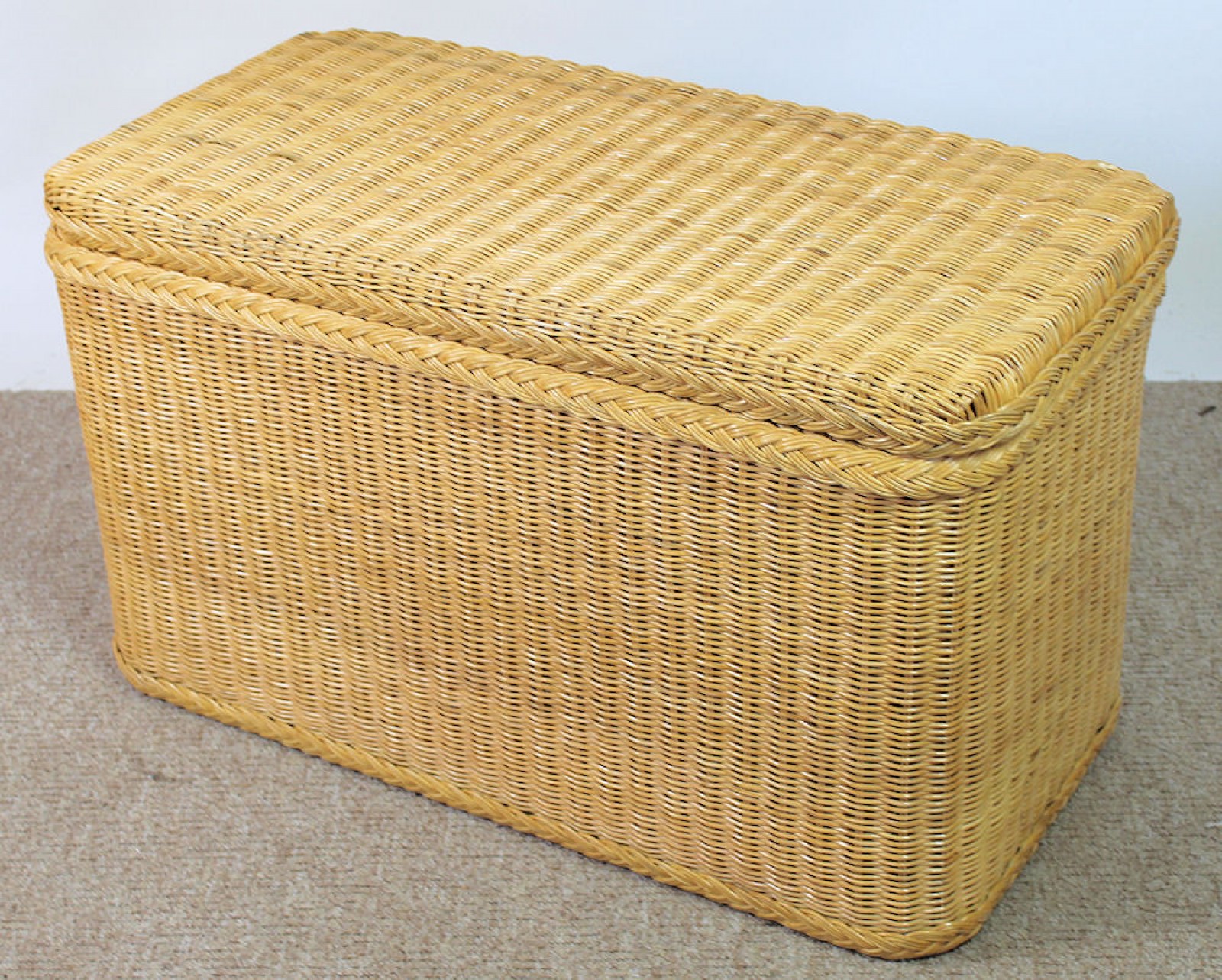 Rattani.de - Rattan Wäschetruhe / Wäschekorb 81x41x47 cm Fb. honig