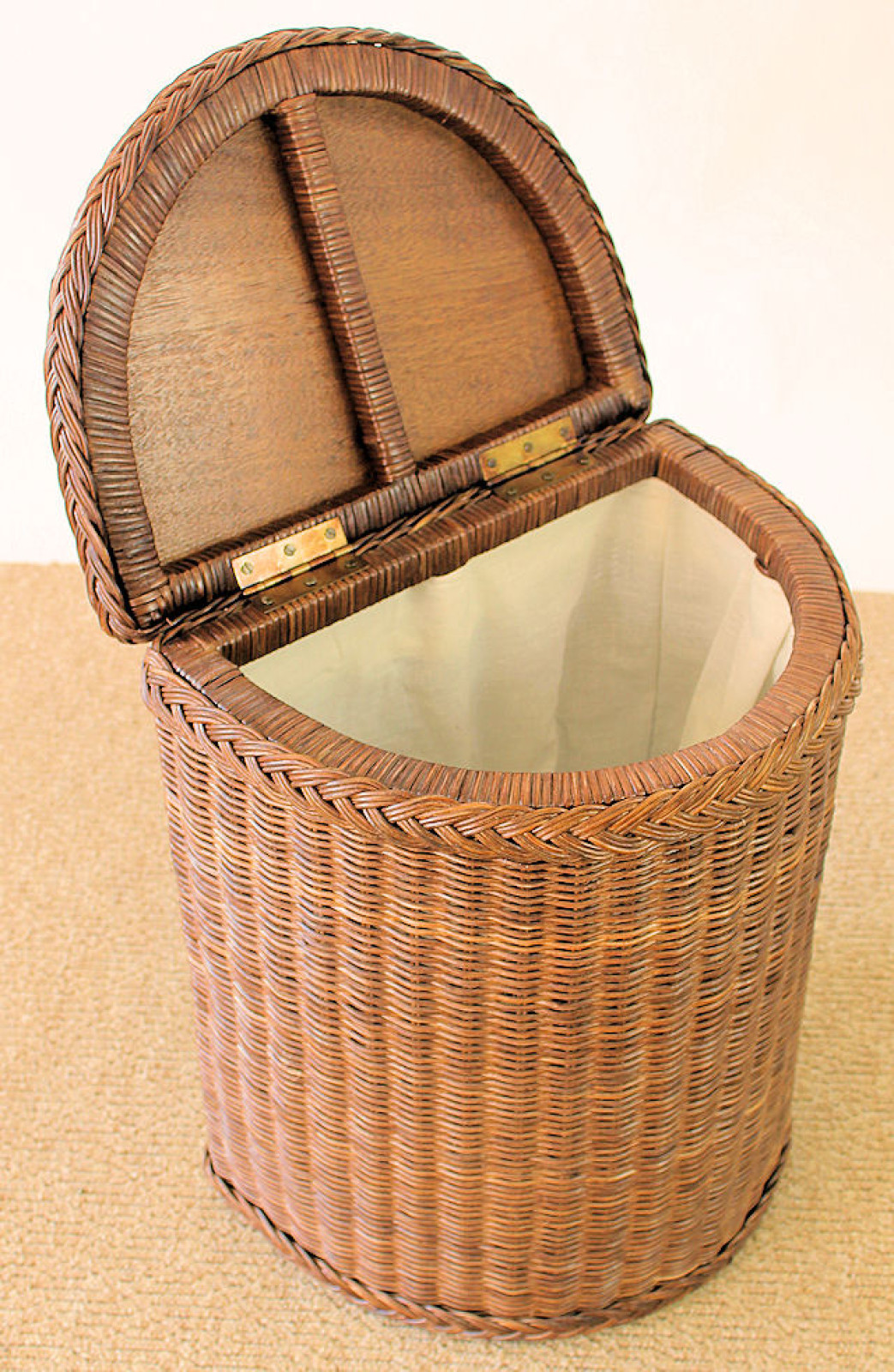 Rattani.de - Rattan Wäschebehälter Wäschekorb hrd. darkbrown 41x30x52cm