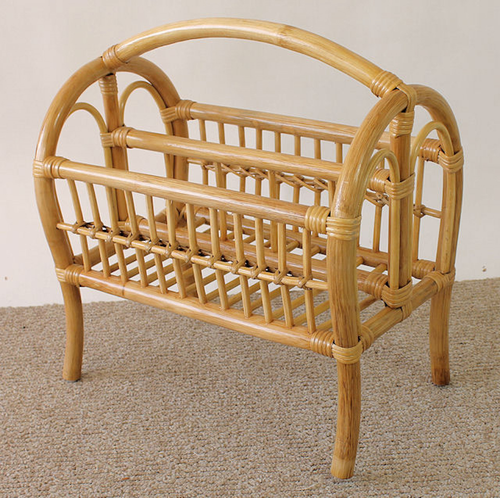 Rattan Zeitungsständer Zeitungskorb 45x29/48cm