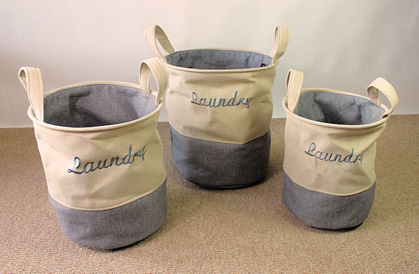3 teiliges Wäschekorbset "Laundry"
