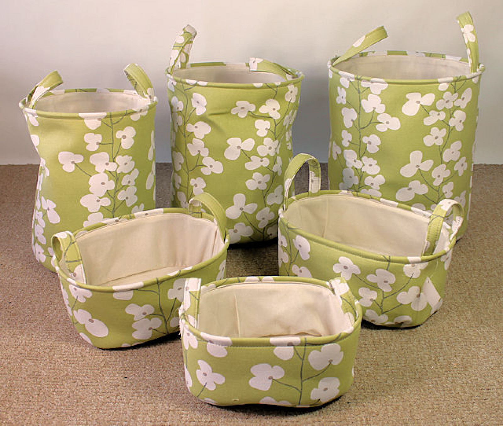 6 teiliges Wäschekorbset "Laundry" Wäschekörbe / Ablagekörbe