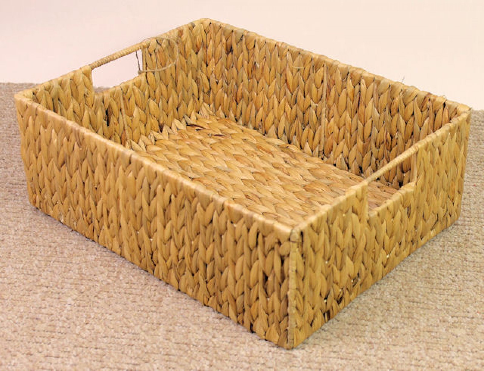 Rattani.de - Regalkorb Schrankkorb Wasserhyazinthe 42 x 32 cm H 15 cm