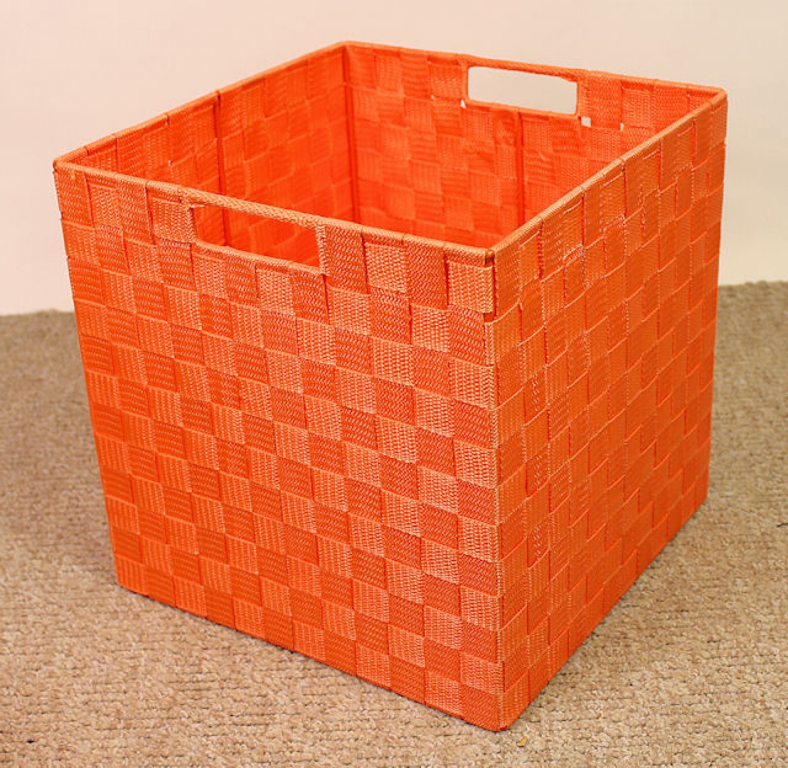 Regalkorb Schrankkorb Loom orange 32 x 32 cm H 32 cm