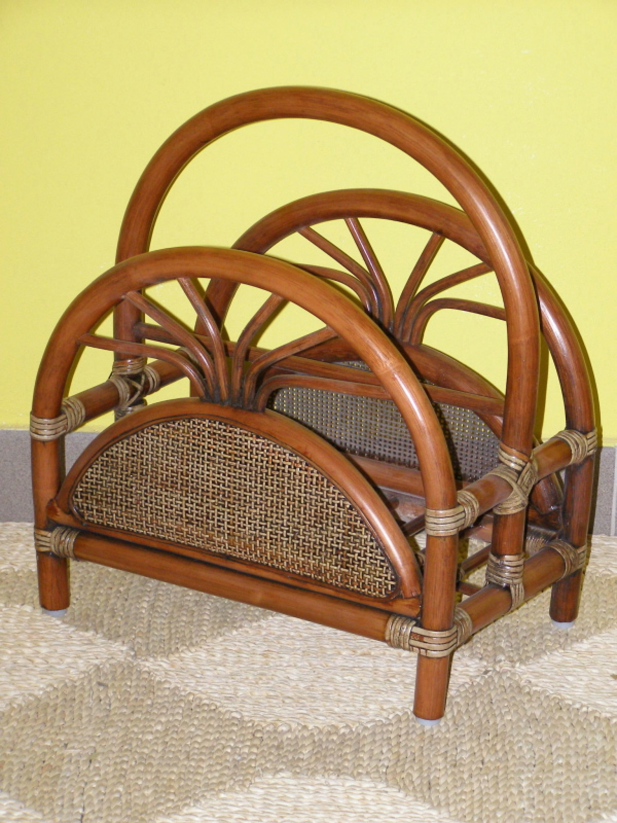 Rattan Zeitungsständer Zeitungskorb Fb. darkbrown