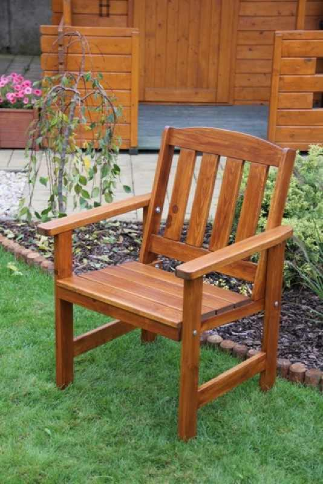 Rattani.de Massivholz Gartenstuhl ORB 2 , unbehandelt