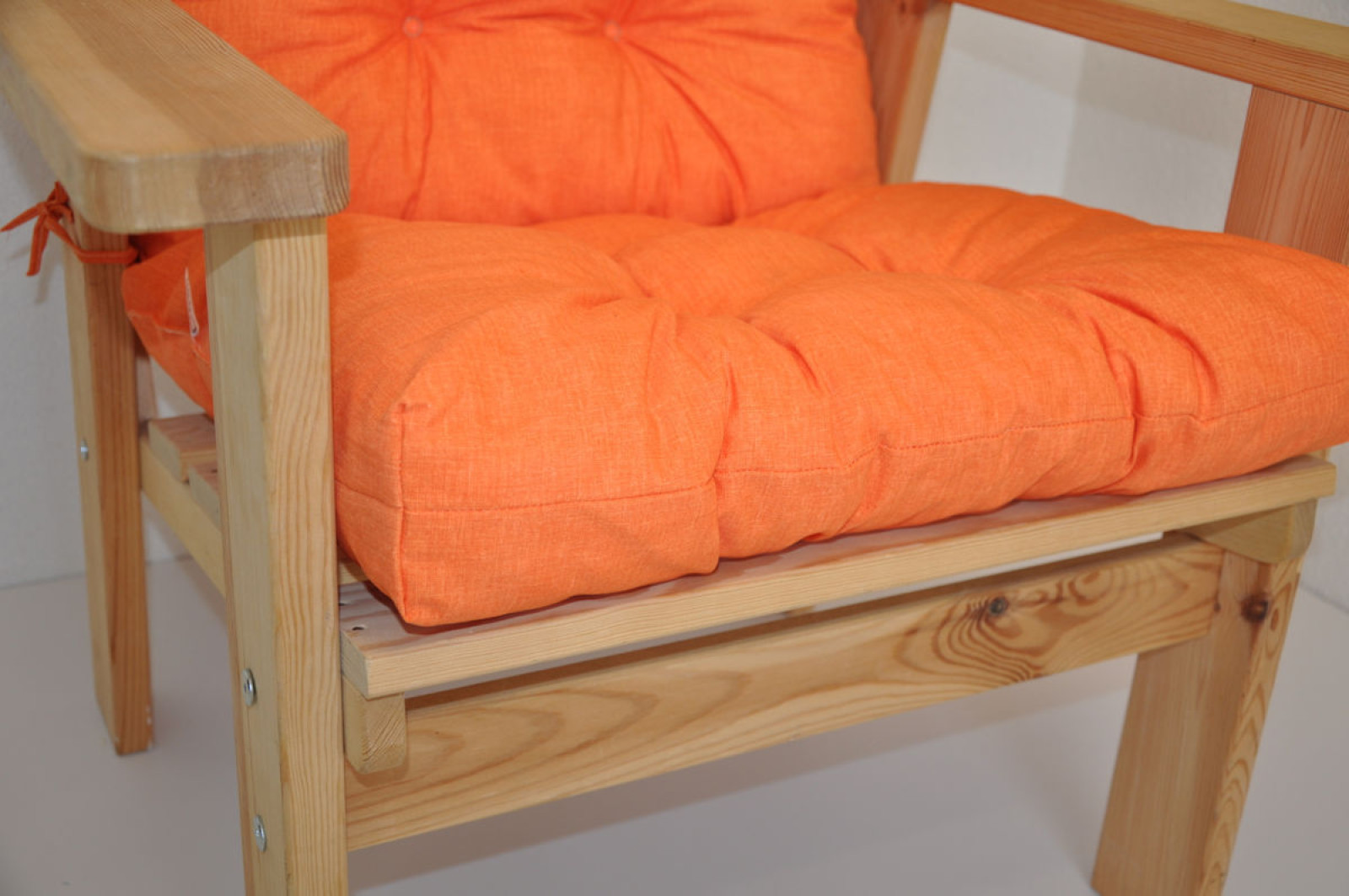 Polster für Gartenstuhl , Schaukelstuhl Sevila , Gr. 125 x 55 cm , Colore arancione (orange)