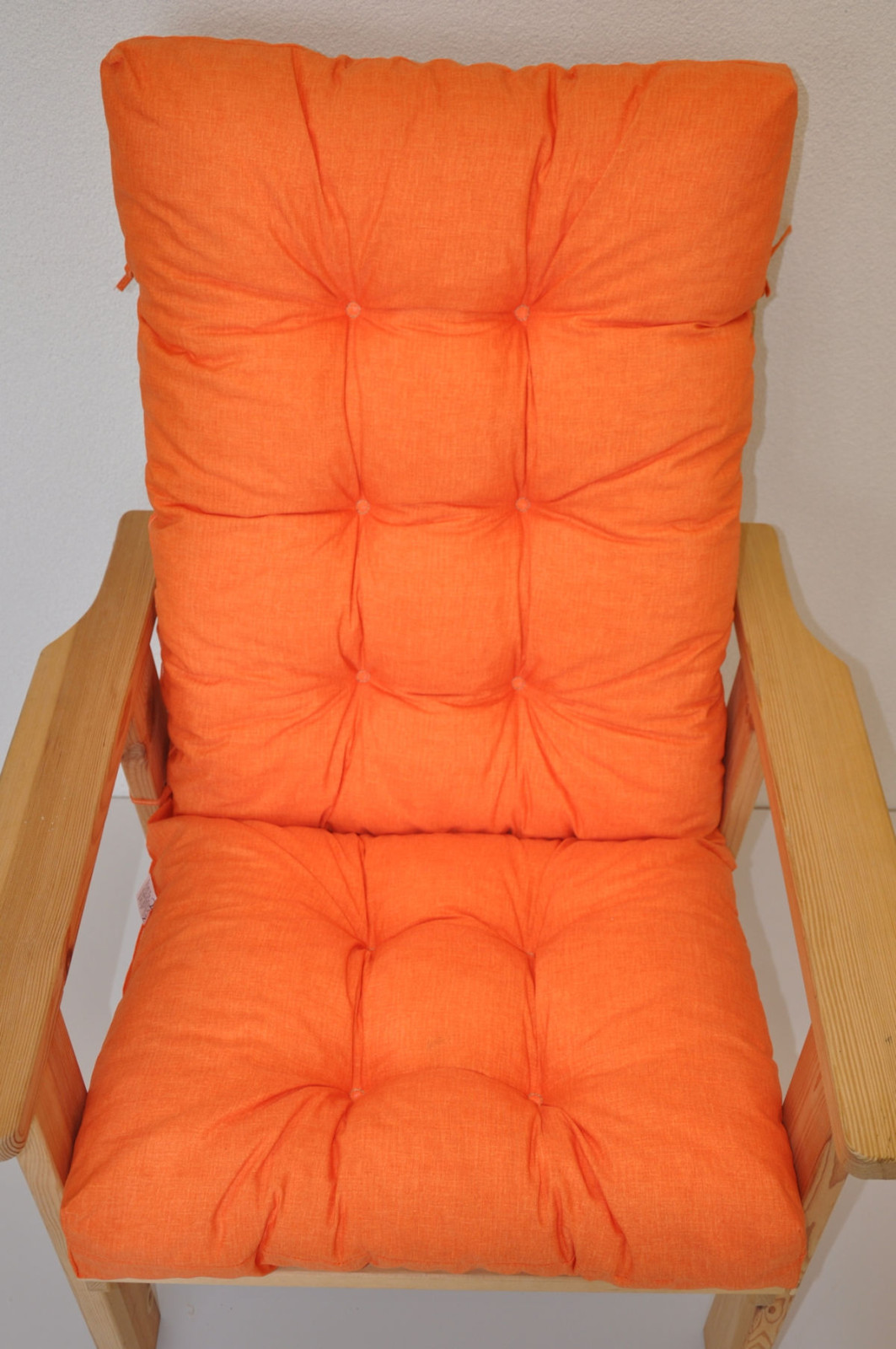 Polster für Gartenstuhl , Schaukelstuhl Sevila , Gr. 125 x 55 cm , Colore arancione (orange)