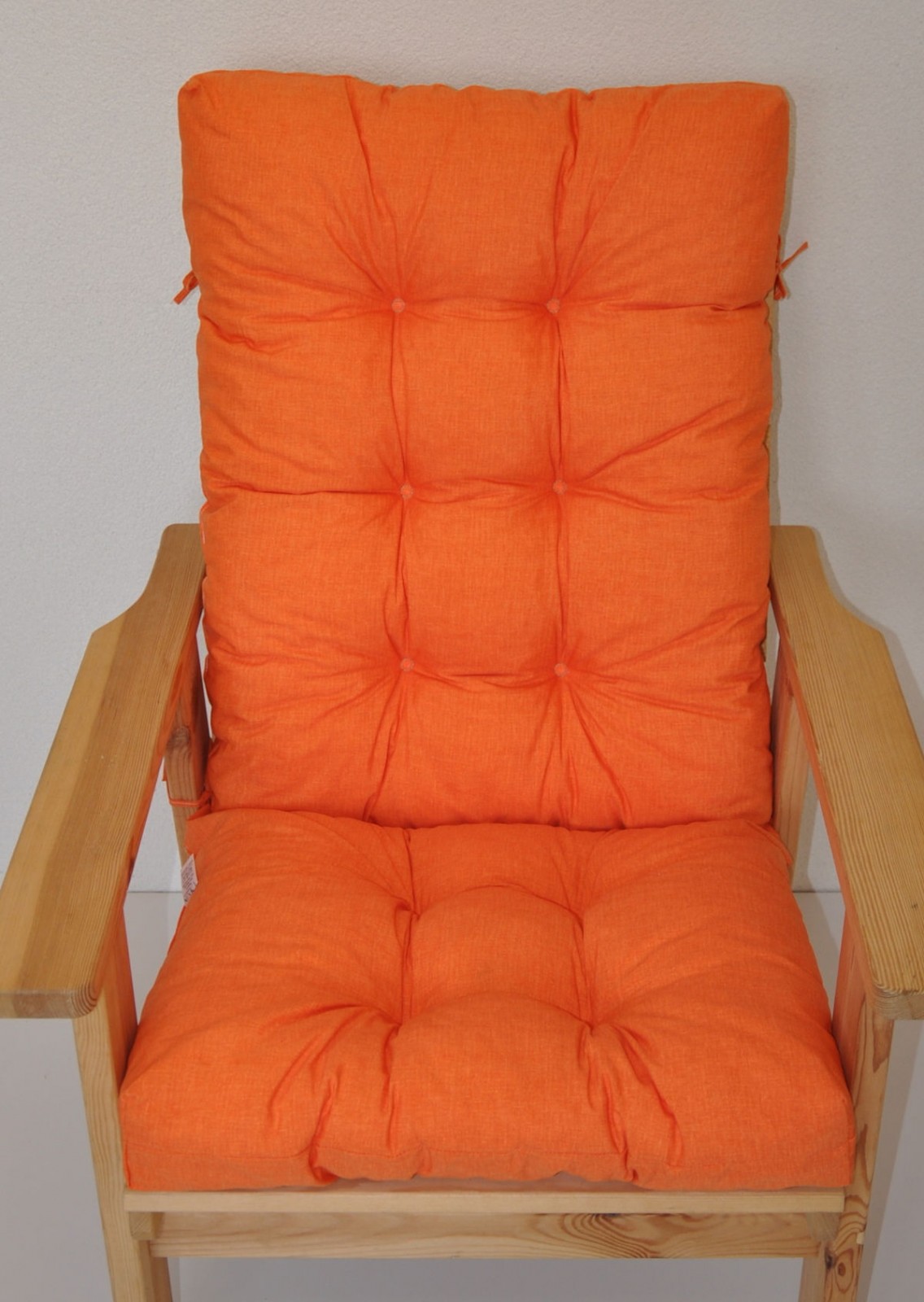 Polster für Gartenstuhl , Schaukelstuhl Sevila , Gr. 125 x 55 cm , Colore arancione (orange)