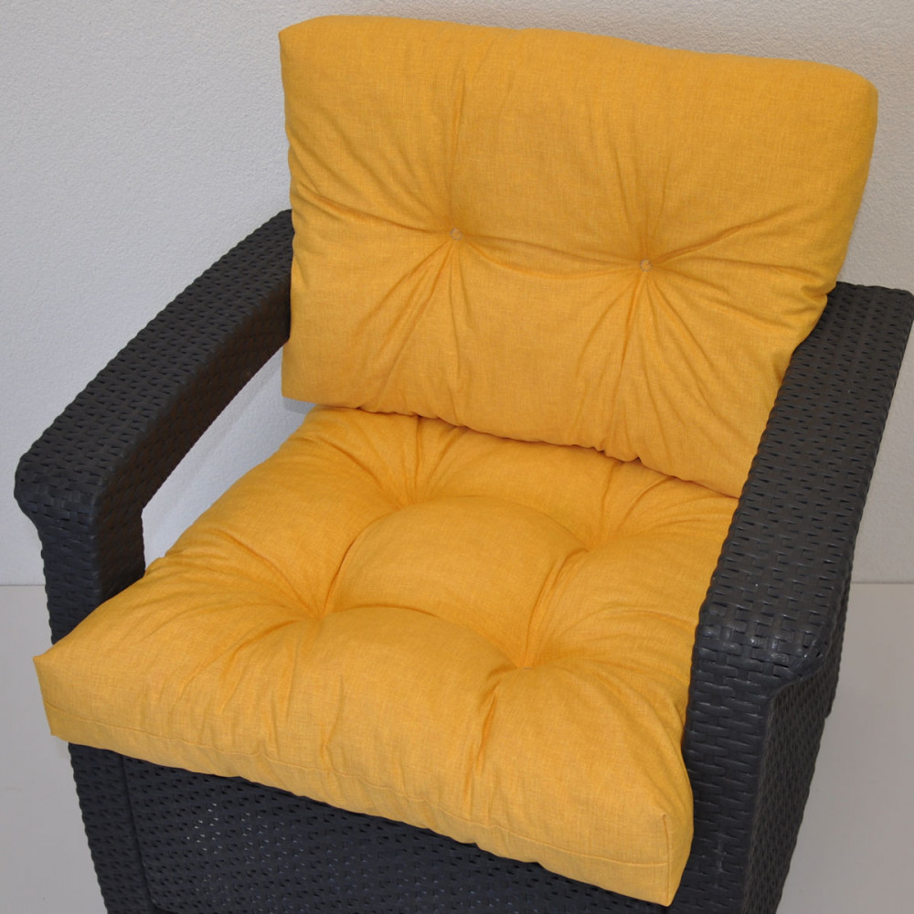 Rattani.de Stuhlkissen / Sesselkissen Sören halbrund B 46 / T 45 cm