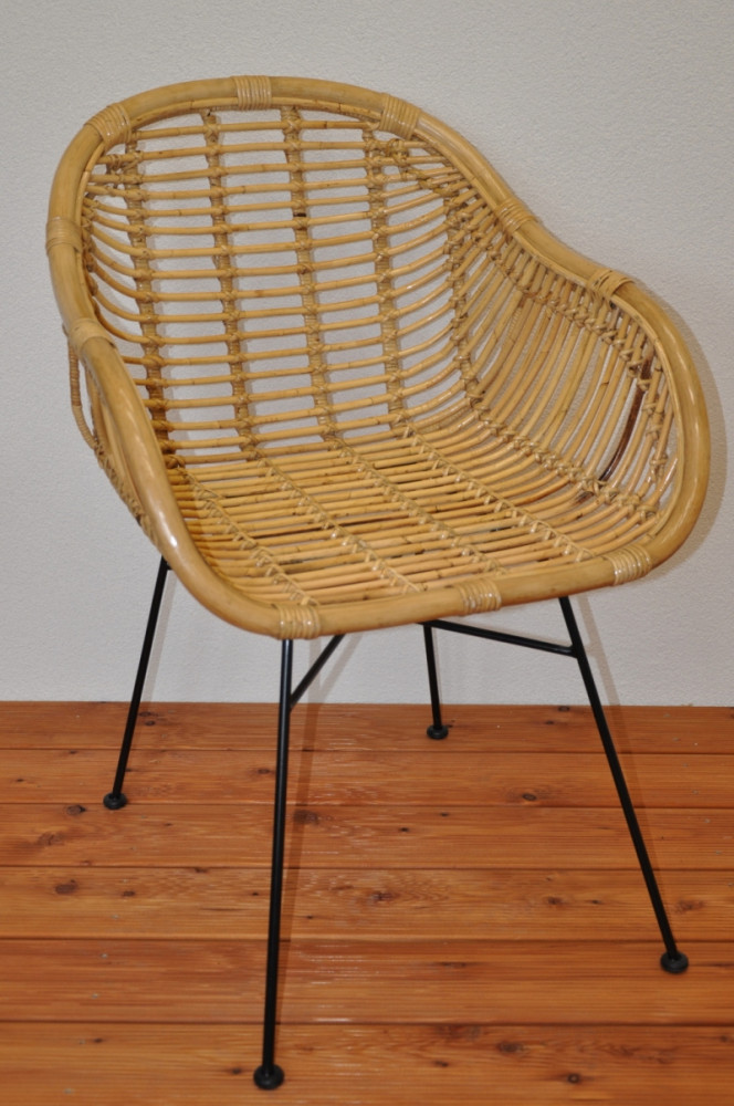 Rattanstuhl , Rattansessel Alvov honigfarben