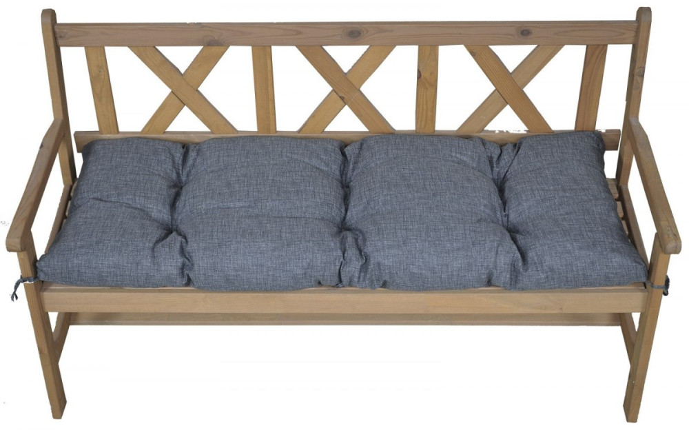Kissen , Polster für Gartenbank , Bankkissen 120 cm , Fb. Nuevo Loneta anthrazit