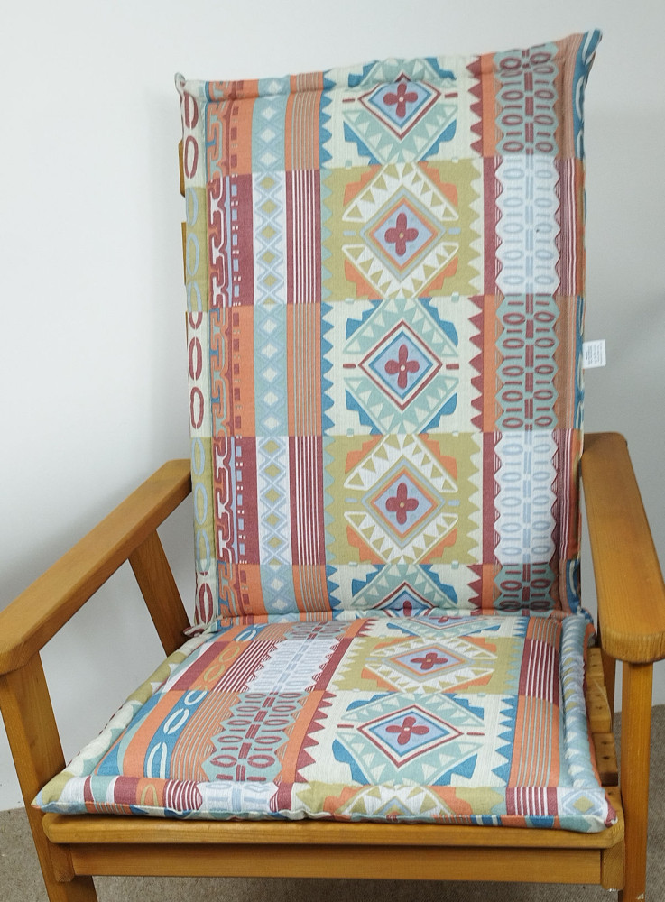 Polster für Gartenstuhl , Gartenmöbel , Hochlehner Maja , Gr. 120 x 50 x 6 cm , Coll. Creta 1
