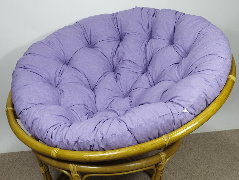 Polster / Kissen für Rattan Papasansessel Colore violett