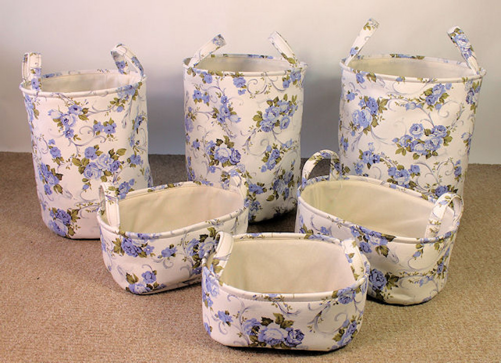 6 teiliges Wäschekorbset "Laundry" Wäschekörbe / Ablagekörbe