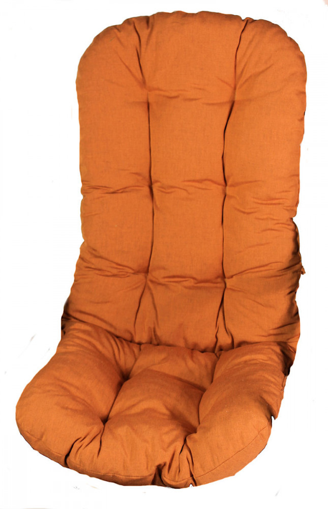 Polster für Schaukelstuhl , Ersatzpolster Schaukelstuhl / Drehsessel L 135 cm terracotta