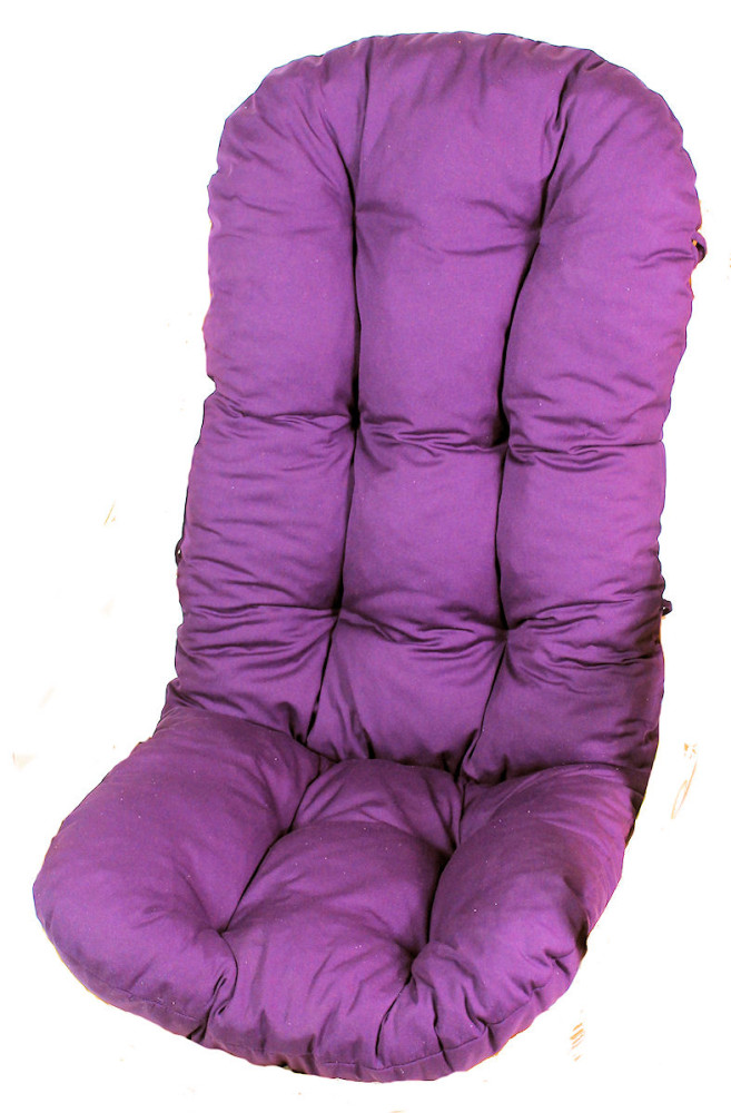 Polster für Schaukelstuhl , Ersatzpolster Schaukelstuhl / Drehsessel L 135 cm violett/Bromberre