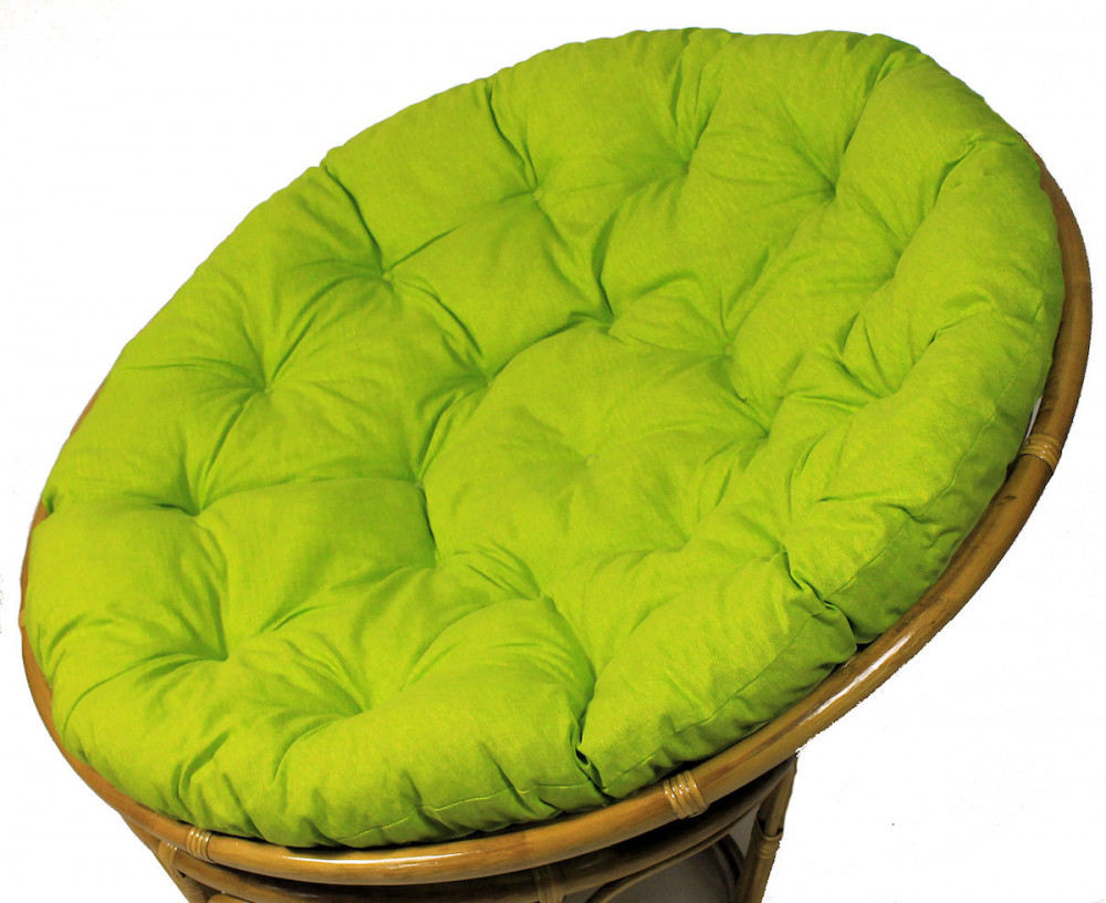 Polster , Kissen für Rattan Papasansessel , Stoff uni living 192 D 120 cm