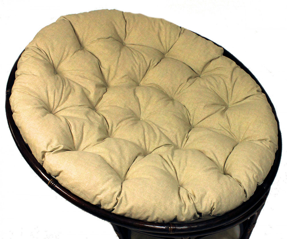 Papasan Auflage / Kissen / Polster 130 cm Loneta soft gray