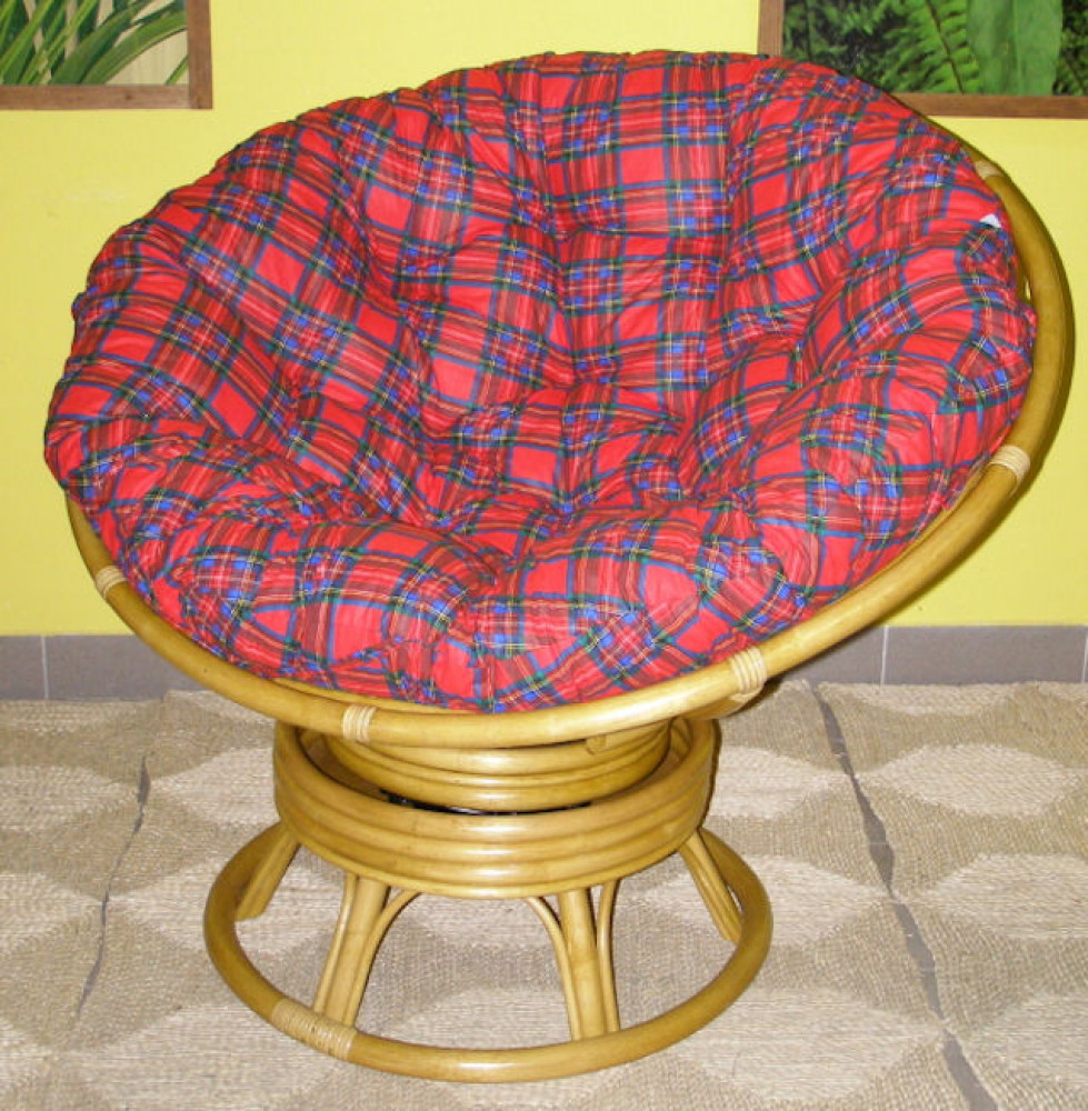 Rattan Papasan Drehsessel D 110 cm